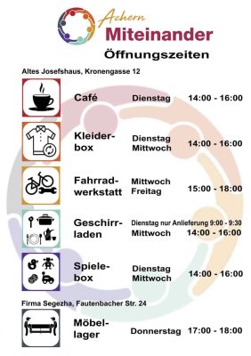 Öffnungszeiten Achern Miteinander